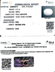 6.77/CT Natural Opal with Govt. Lab Certificate